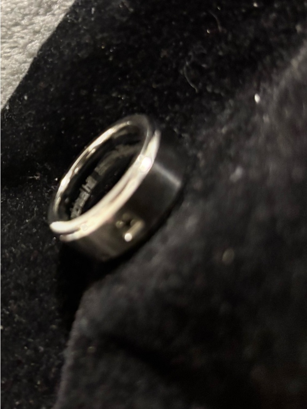 Micheal Hill Tungsten Cobalt With Grey Diamond Ring - Picture 8 of 10